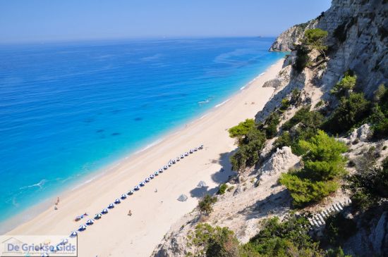 Zandstranden lefkas Egemni Beach